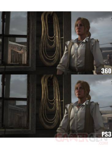Red dead redemption comparaison PS3 Xbox 360 (4)