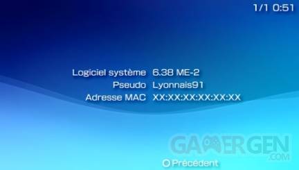 Custom Firmware 6.38 ME-2 - Informations Syst&egrave;mes.
