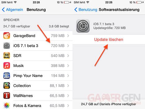 ios71b3-desinstallation