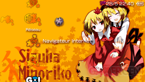 Static & autumn leaves theme Yutaka child