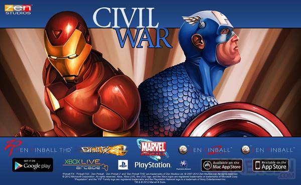 Civil War - Marvel Pinball