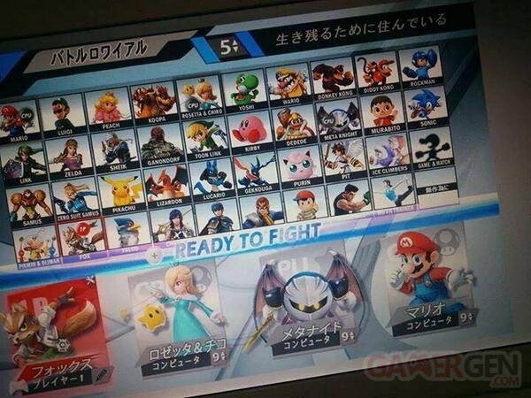 Super Smash Bros leak roster