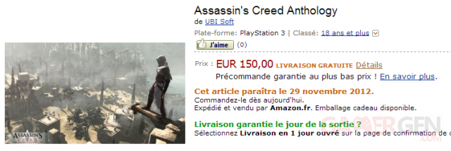 assassin creed anthology amazon france