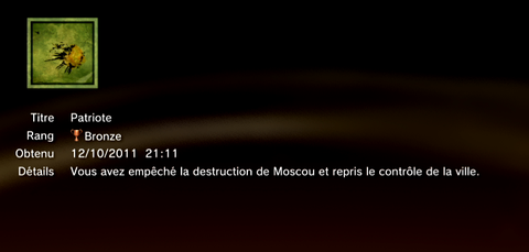 Ace Combat Assault Horizon - Trophées - MASQUES 1