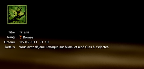 Ace Combat Assault Horizon - Trophées - MASQUES 2