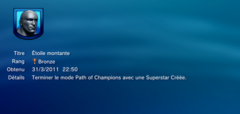 All W Stars - Trophees - BRONZE -  6