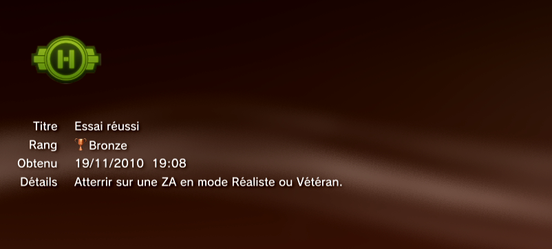APACHE AIR ASSAULT trophees PS3 BRONZE     24