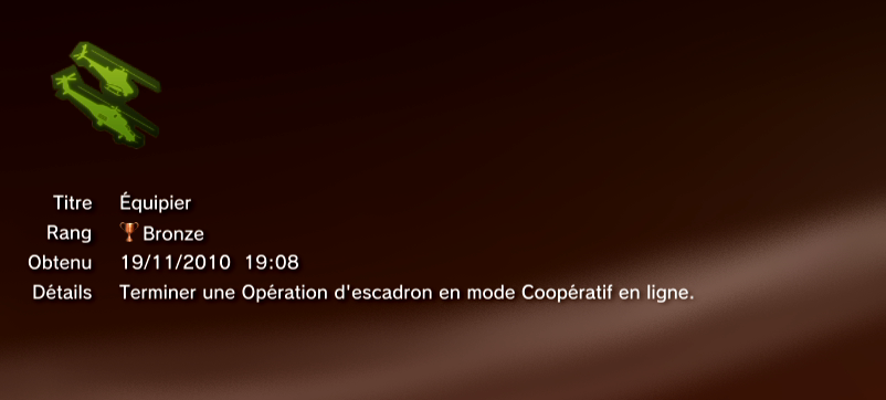 APACHE AIR ASSAULT trophees PS3 BRONZE     28