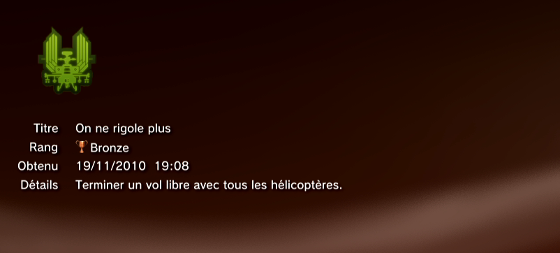 APACHE AIR ASSAULT trophees PS3 BRONZE     29