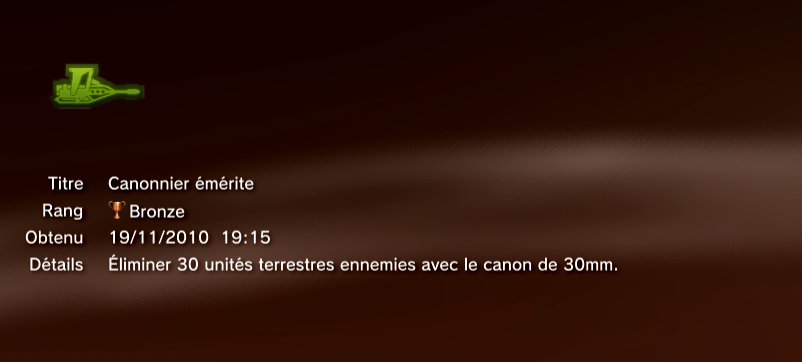 APACHE AIR ASSAULT trophees PS3 BRONZE     35