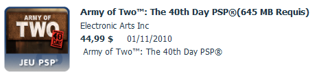 army of two us