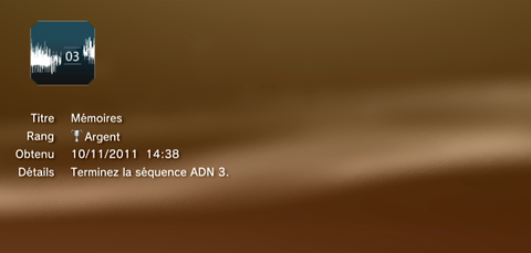 Assassin's creed revelations - Trophées - ARGENT 09