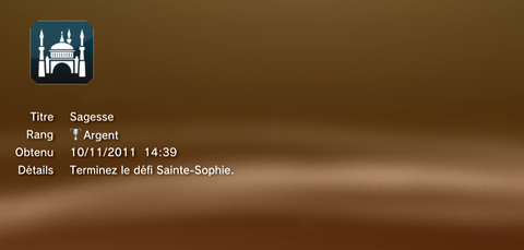 Assassin's creed revelations - Trophées - ARGENT 15