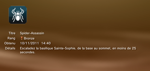 Assassin's creed revelations - Trophées - BRONZE 16
