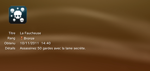 Assassin's creed revelations - Trophées - BRONZE 20
