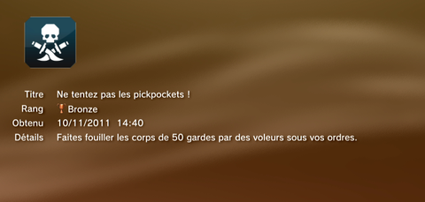 Assassin's creed revelations - Trophées - BRONZE 23