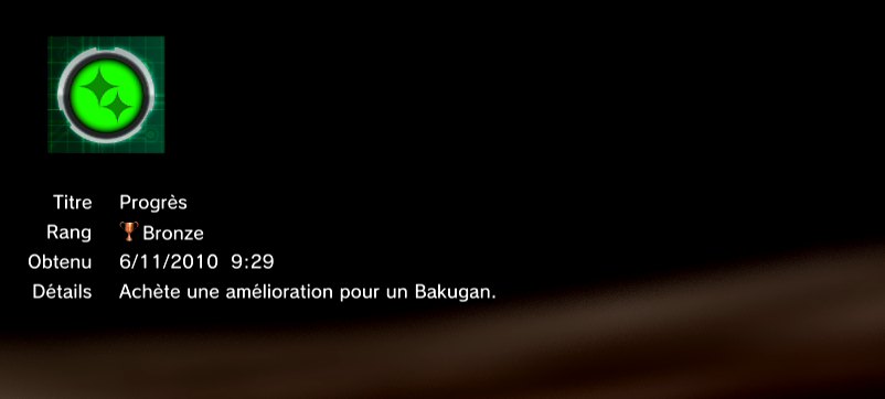 Bakugan les protecteurs de la terre trophees BRONZE     25