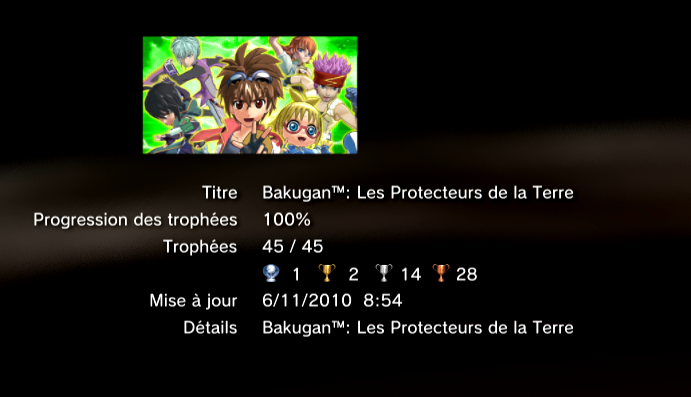 Bakugan les protecteurs de la terre trophees LISTE     1