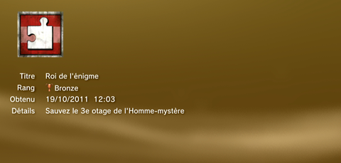 Batman Arkham City trophées BRONZE - 21