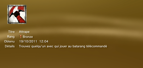 Batman Arkham City trophées BRONZE - 32