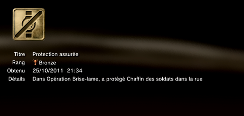 Battlefield 3 - Trophées - BRONZE 1