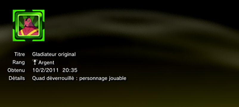 Ben 10 Ultimate Alien Cosmic Destruction Trophées ARGENT 5