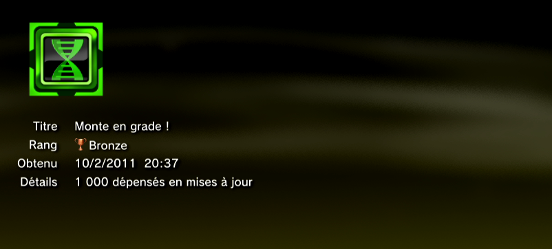 Ben 10 Ultimate Alien Cosmic Destruction Trophées BRONZE 15