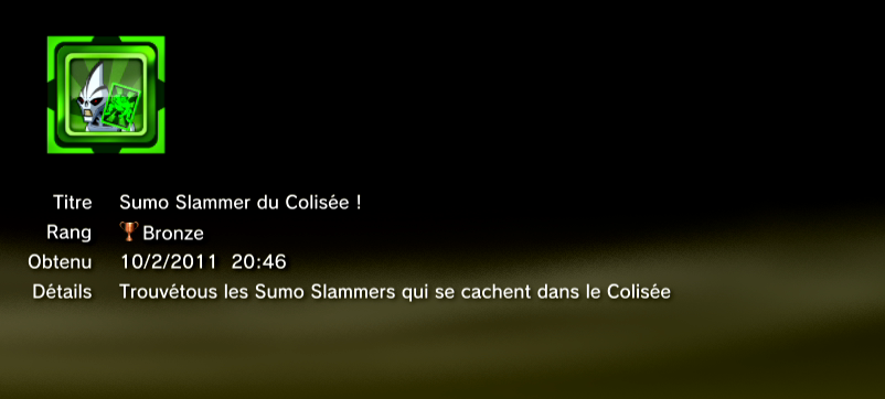 Ben 10 Ultimate Alien Cosmic Destruction Trophées BRONZE 30