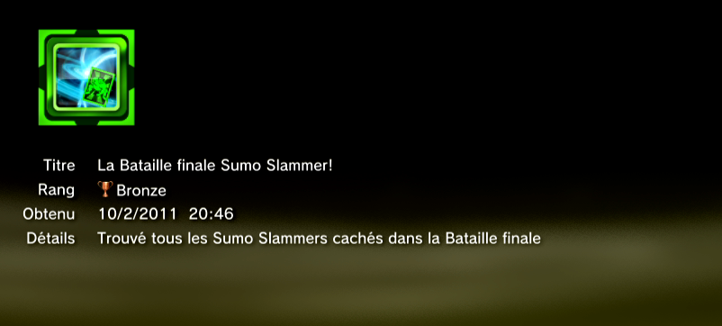 Ben 10 Ultimate Alien Cosmic Destruction Trophées BRONZE 31