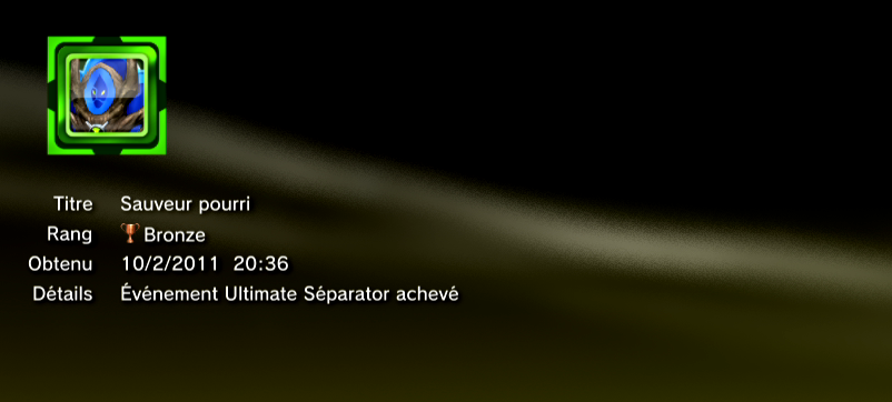 Ben 10 Ultimate Alien Cosmic Destruction Trophées BRONZE 4