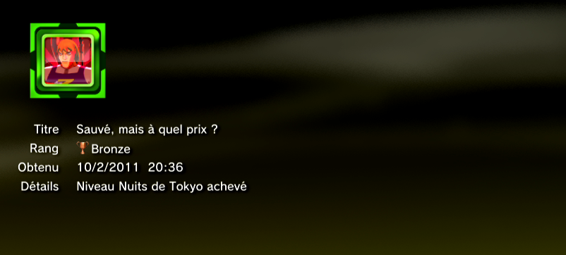 Ben 10 Ultimate Alien Cosmic Destruction Trophées BRONZE 9