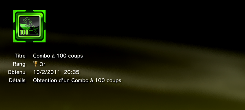 Ben 10 Ultimate Alien Cosmic Destruction Trophées OR 2