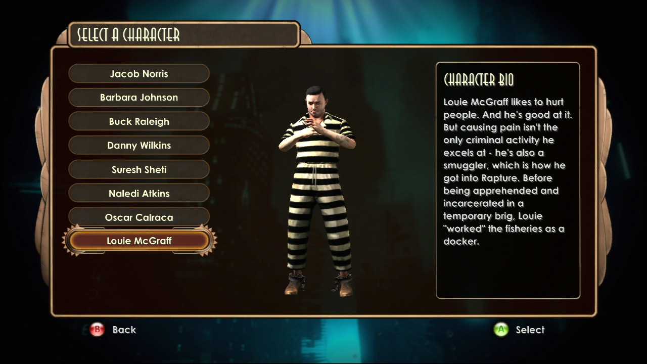Bioshock_2_DLC1_Sinclair Solutions Test Pack_louie_menu