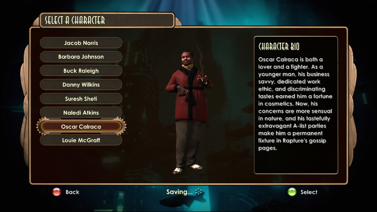 Bioshock_2_DLC1_Sinclair Solutions Test Pack_Oscar_menu