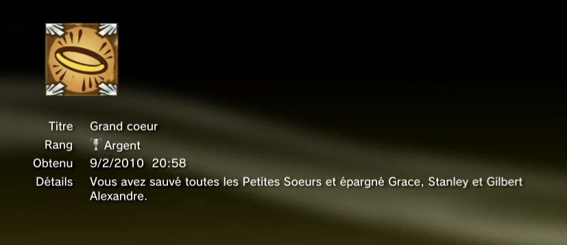 Bioshock 2 trophees caches 15