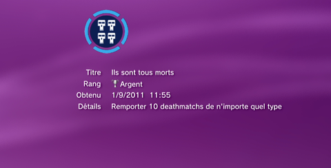 Bodycount trophees ARGENT 7