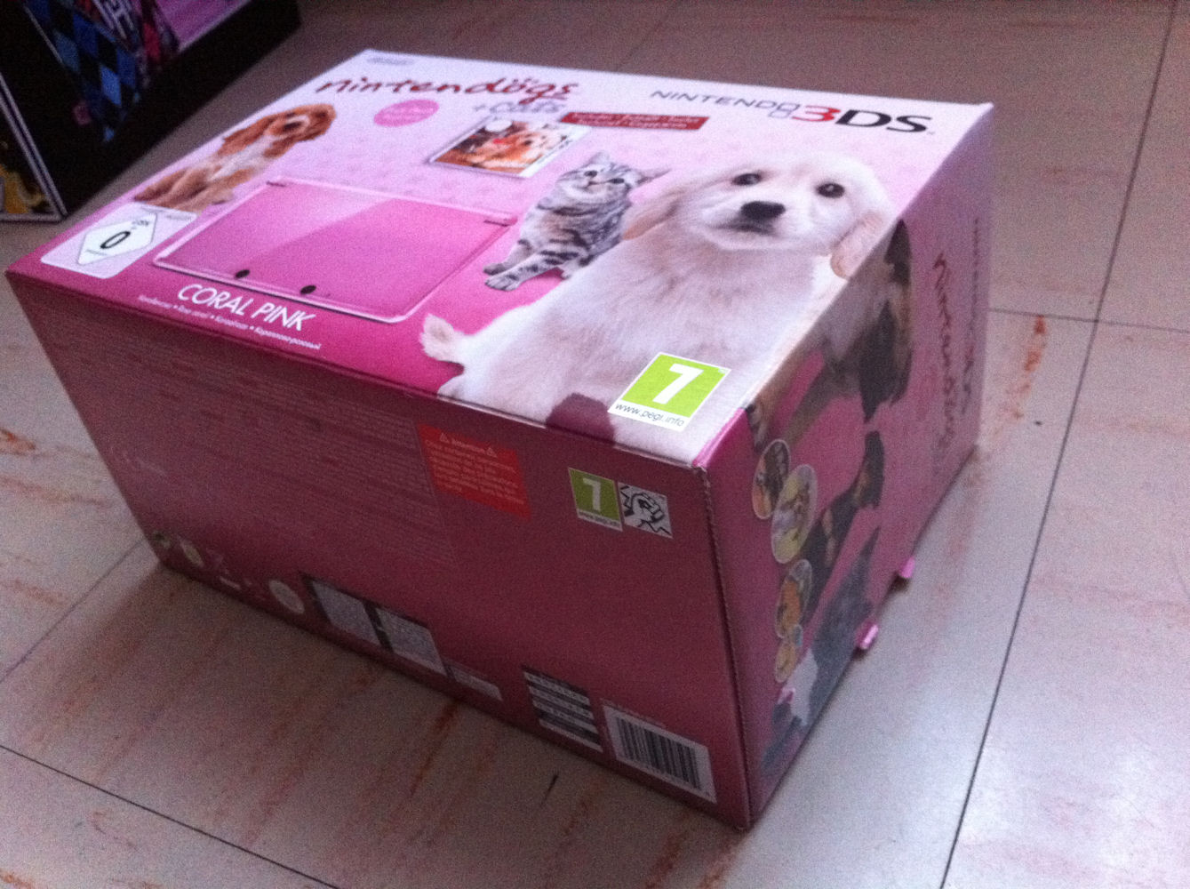 Bundle Nintendo 3DS Coral Pink Nintendogs cats debllage unboxing 26.01 (3)
