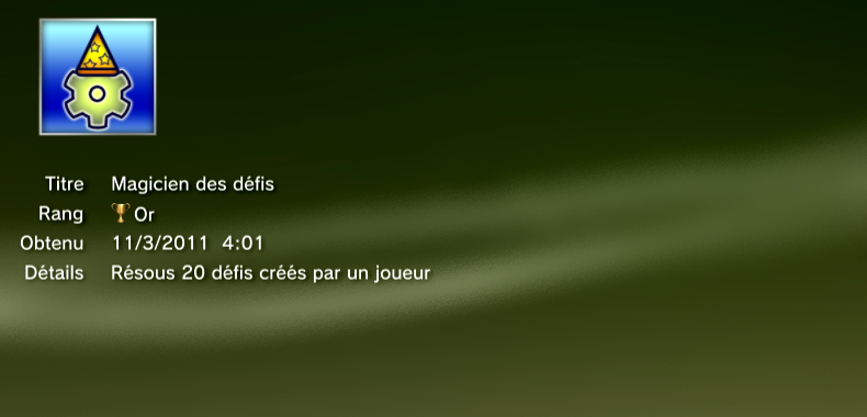 create trophées OR   1