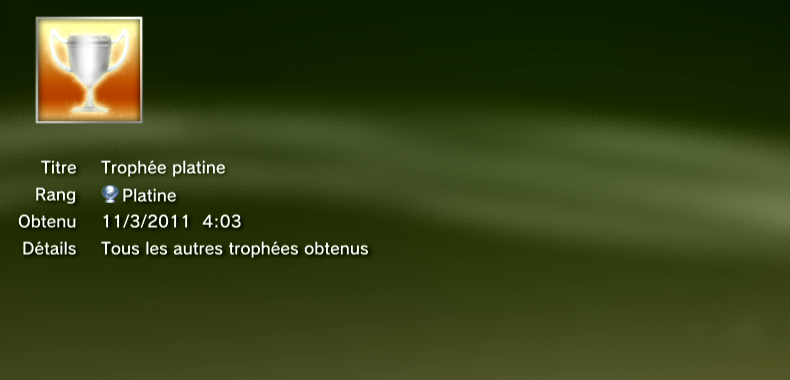 create trophées PLATINE  1
