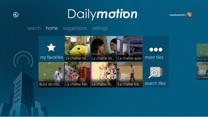 dailymotion-kinect-application
