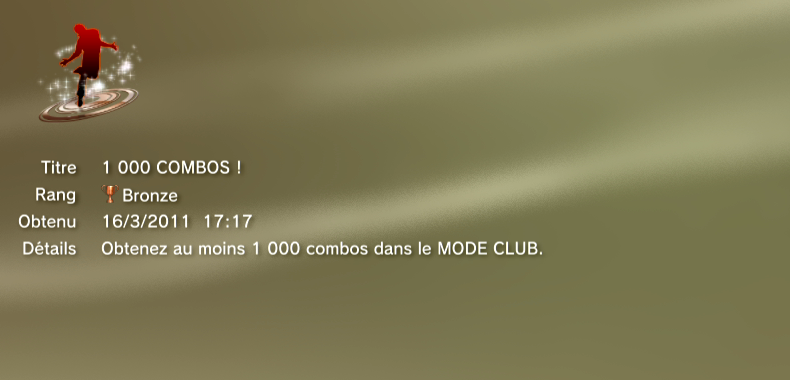 Danc Dance revolution New Moves - trophees - BRONZE -  39