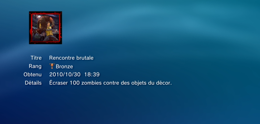 Dead Rising trophees BRONZE PS3 PS3GEN 03