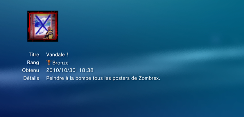 Dead Rising trophees BRONZE PS3 PS3GEN 12