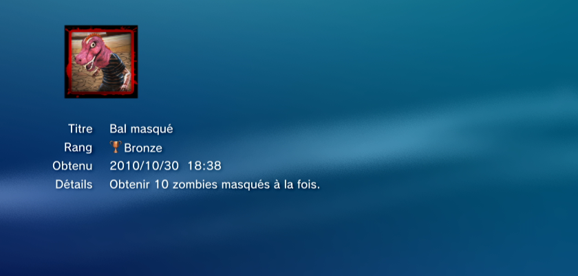 Dead Rising trophees BRONZE PS3 PS3GEN 13