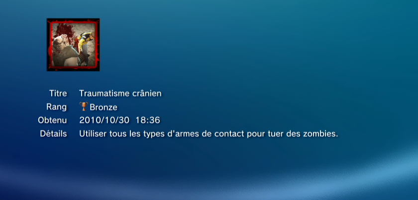 Dead Rising trophees BRONZE PS3 PS3GEN 36