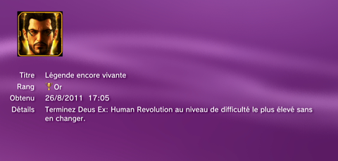 DEUS EX trophees OR  1