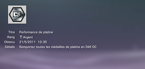Dirt 3 JEU Trophées ARGENT 09
