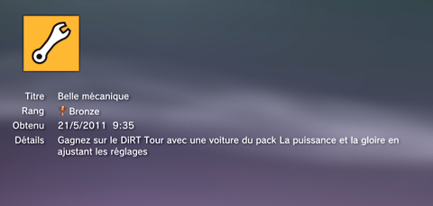 Dirt 3 Trophées DLC puissance gloire 4