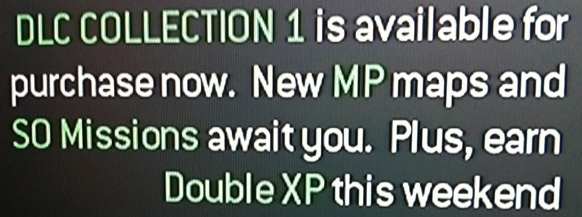 double xp mw3 menu