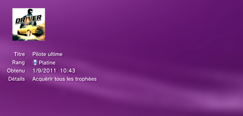 driver trophees PLATINE